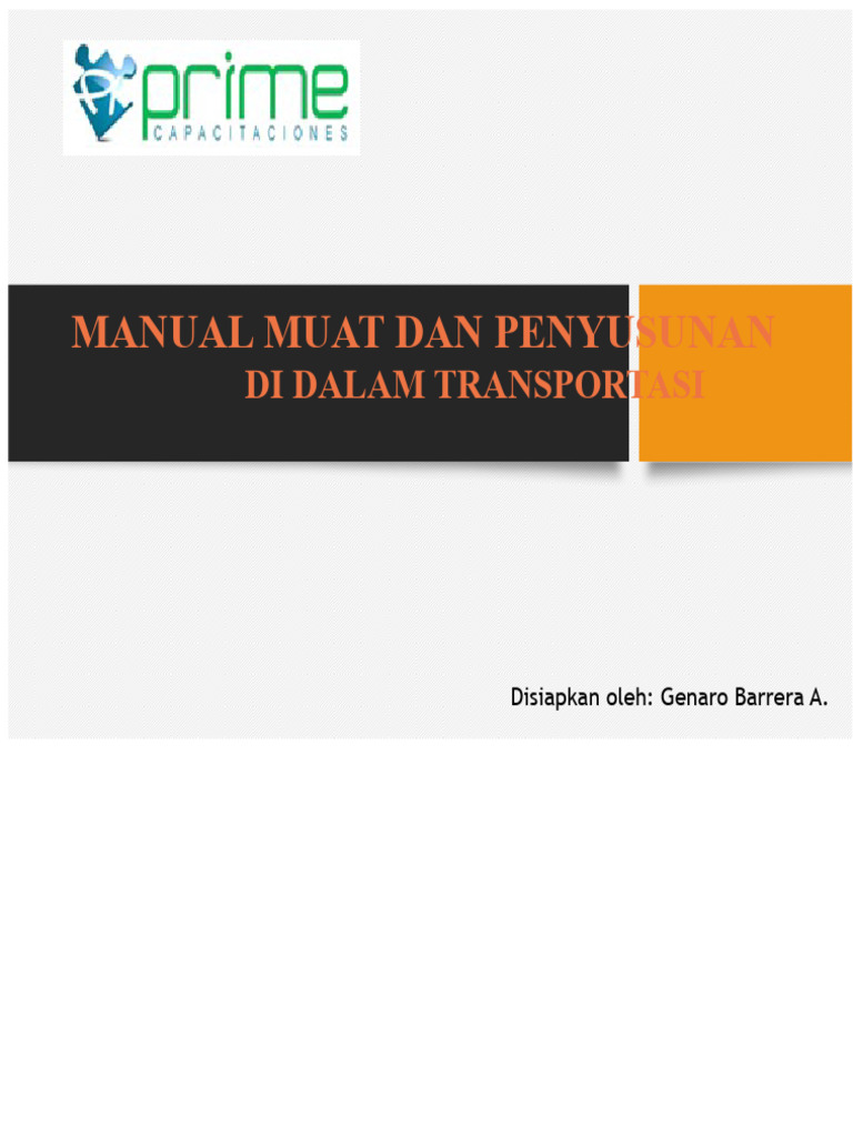 Panduan Aman Muat dan Transportasi Barang | PDF