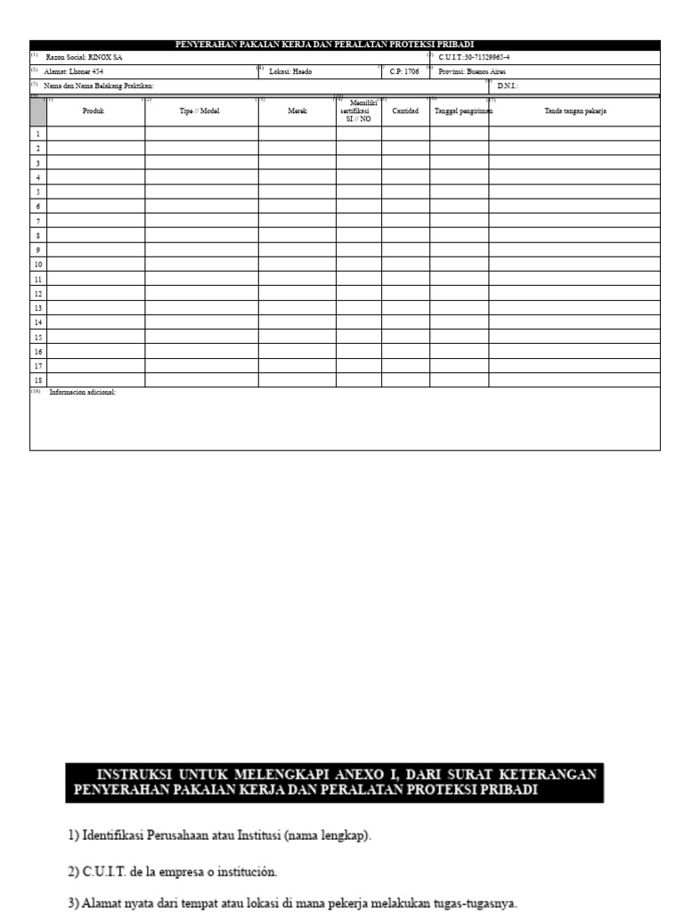 Resolusi 299-11 - Formulir Pendaftaran EPP | PDF