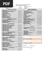Pre-Shift Vehicle Inspection Checklist | PDF | Brake | Transmission ...