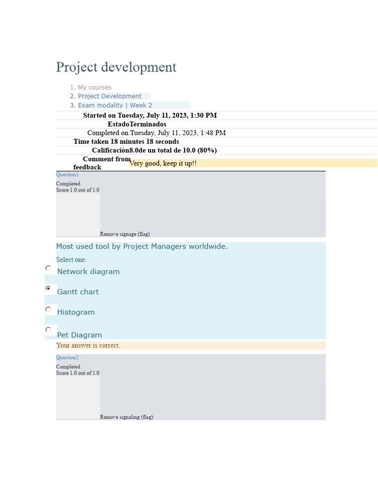 Project Development Exam 2 | PDF | Project Management