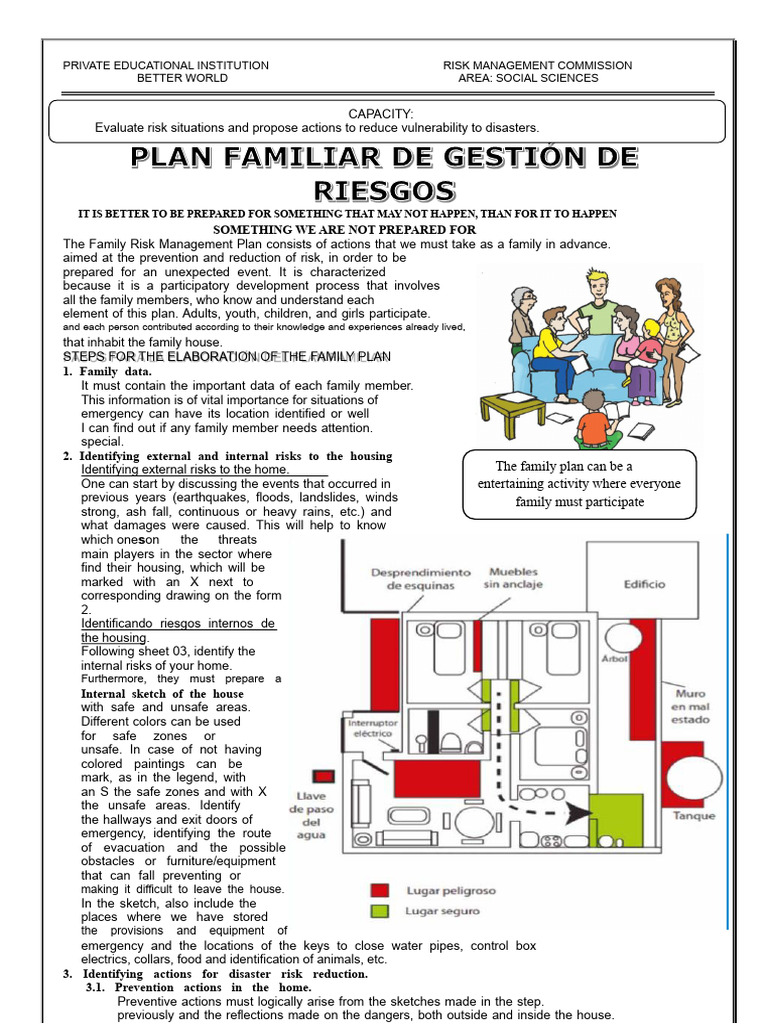 Family Risk Management Plan Guide | PDF | Wall | Risk Management