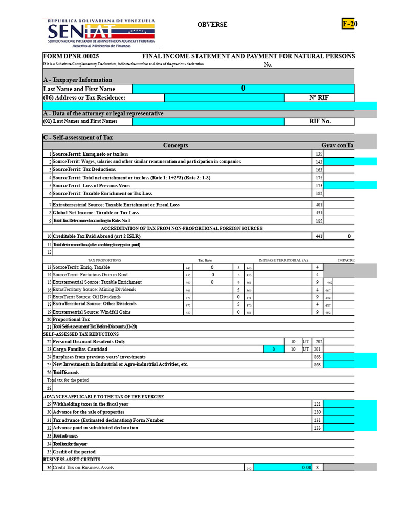 Islr - PN Form 99025 | PDF | Taxes | Tax Deduction