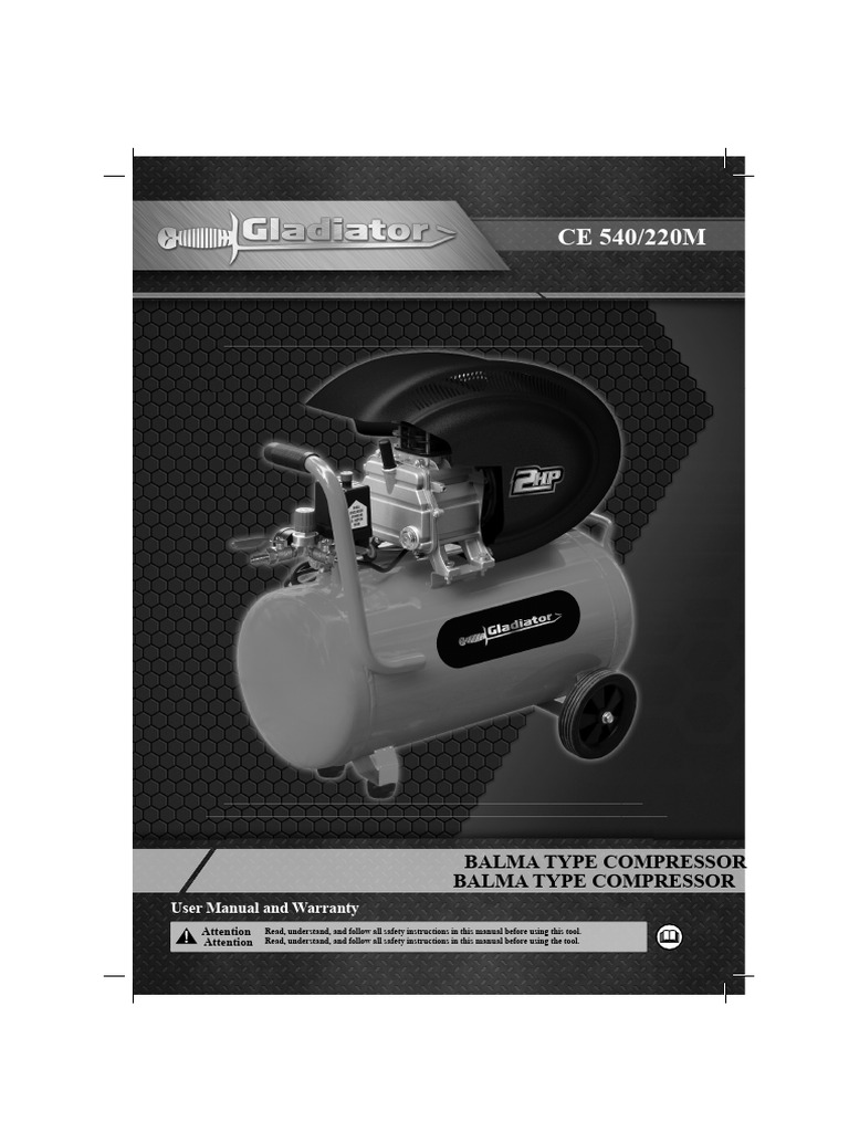Balma Type Compressor User Manual | PDF | Valve | Piston
