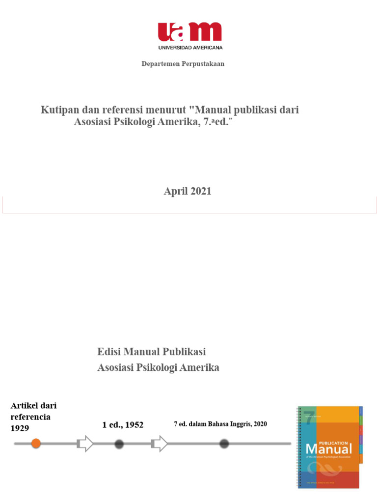 Panduan Format Dokumen APA 7th Ed. | PDF