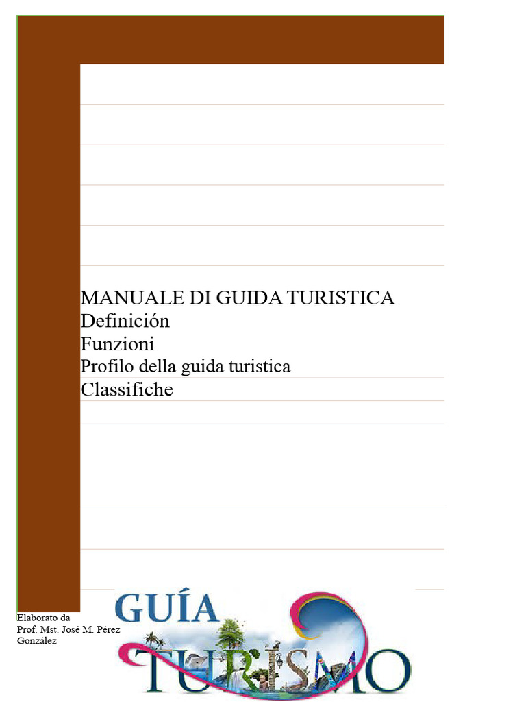 Manuale Della Guida Turistica | PDF