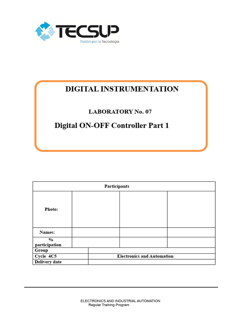 Digital Temperature Controller Lab Guide | PDF | Temperature