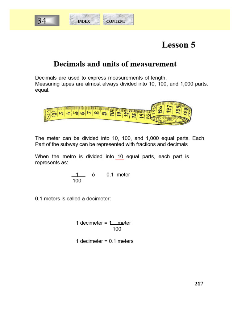 Understanding Decimals in Measurement | PDF | Decimal | Litre