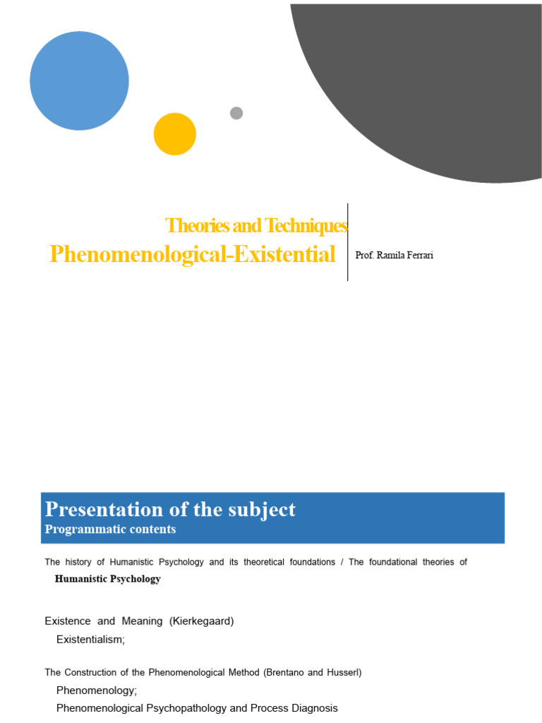 Humanistic Psychology Theories Overview | PDF | Humanistic Psychology ...
