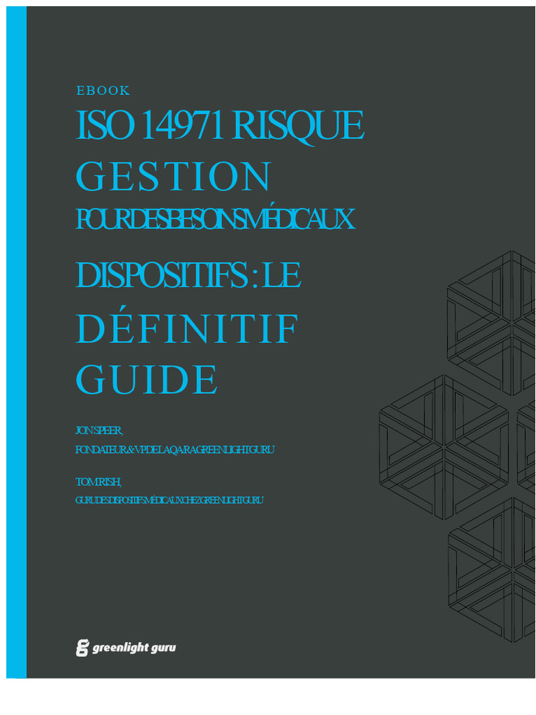 Guide ISO 14971 : Gestion des Risques Médicaux | PDF | Gestion des ...
