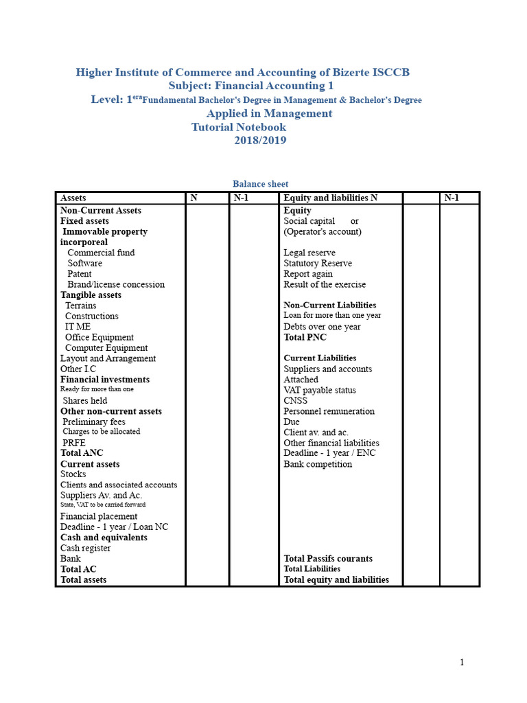 Financial Accounting Exercises and Balance Sheets | PDF | Banks ...