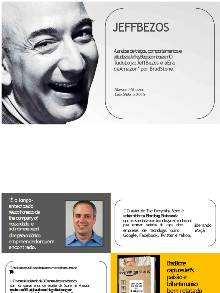 Apresentação em PPT Curta e Abrangente Sobre Jeff Bezos | PDF