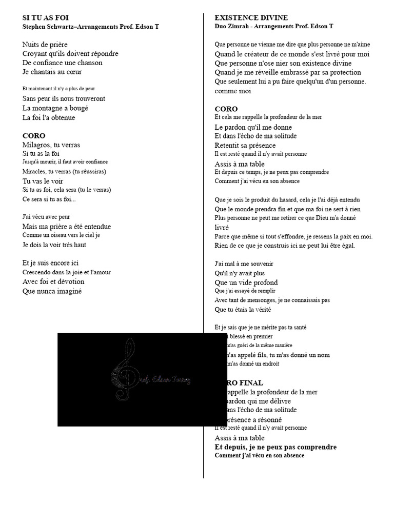 Foi et miracles : une ode spirituelle | PDF | Dieu | Spiritualité