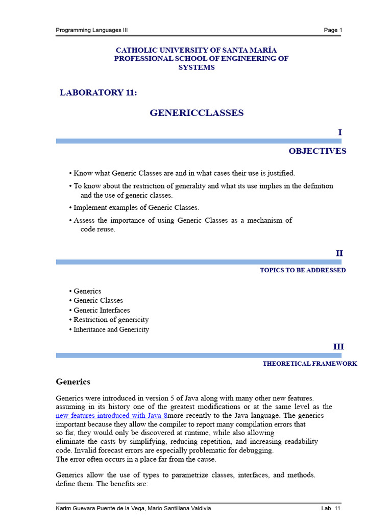 Understanding Java Generic Classes | PDF | Class (Computer Programming ...