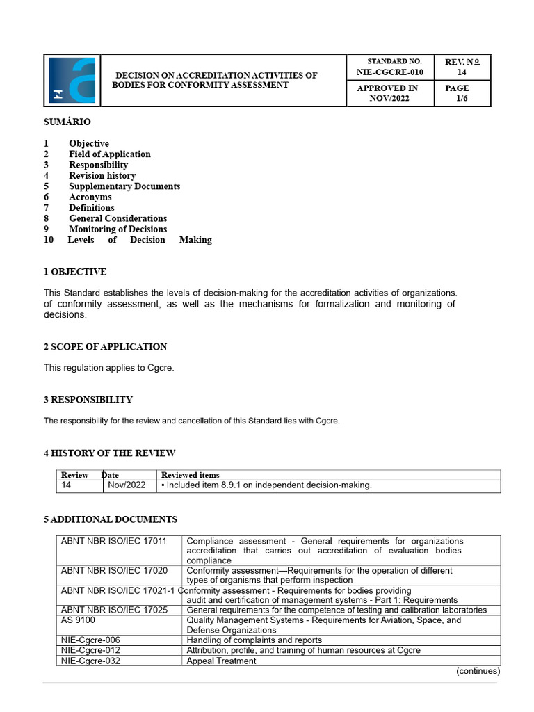 Accreditation Decision-Making Standards | PDF | International ...