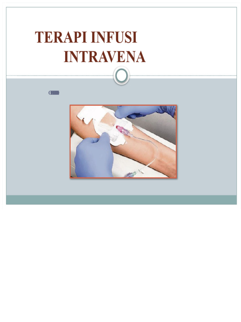 Terapi Infusi Intravena | PDF
