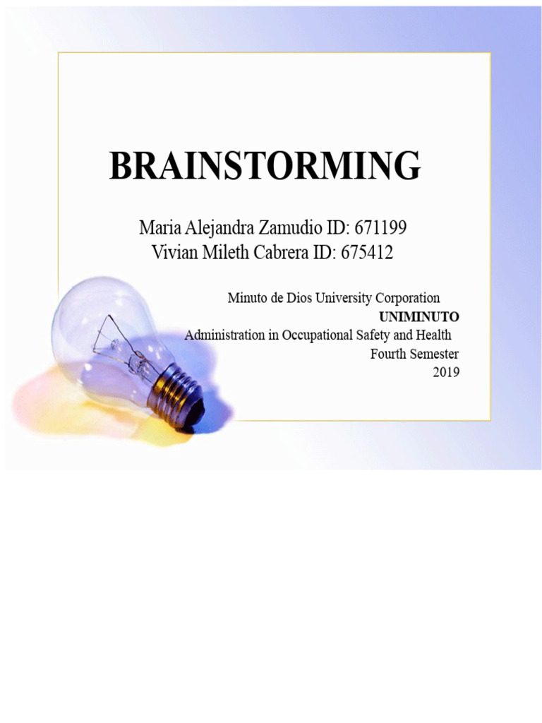 Effective Brainstorming Techniques | PDF | Brainstorming