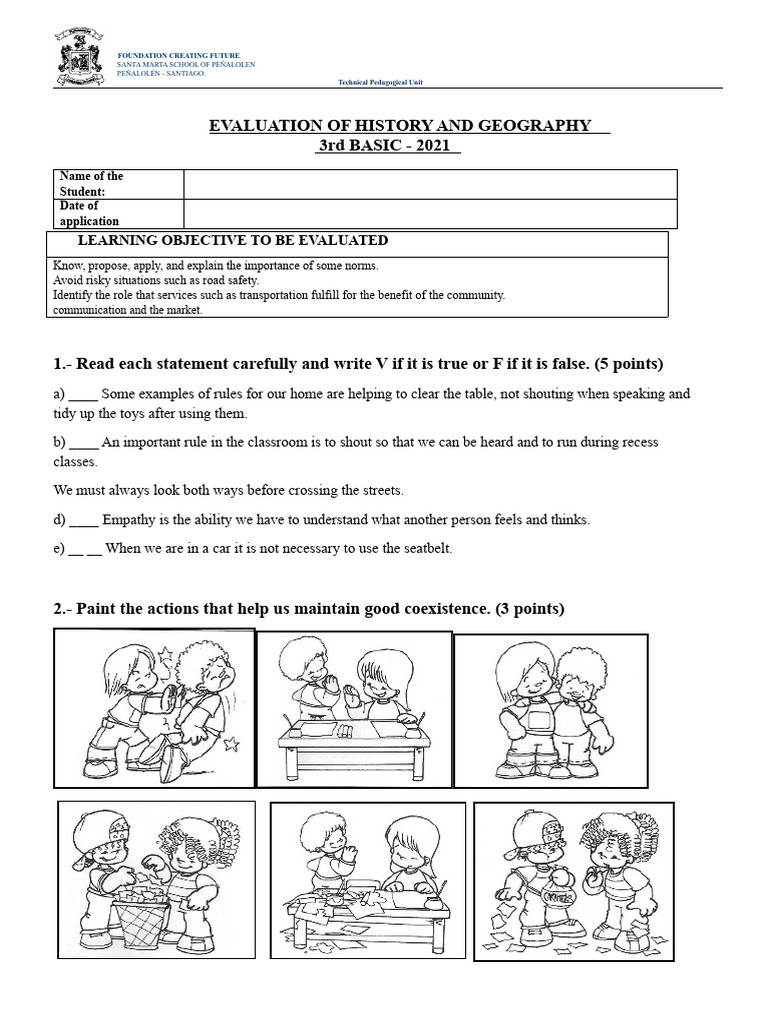 Test History Living in Community | PDF