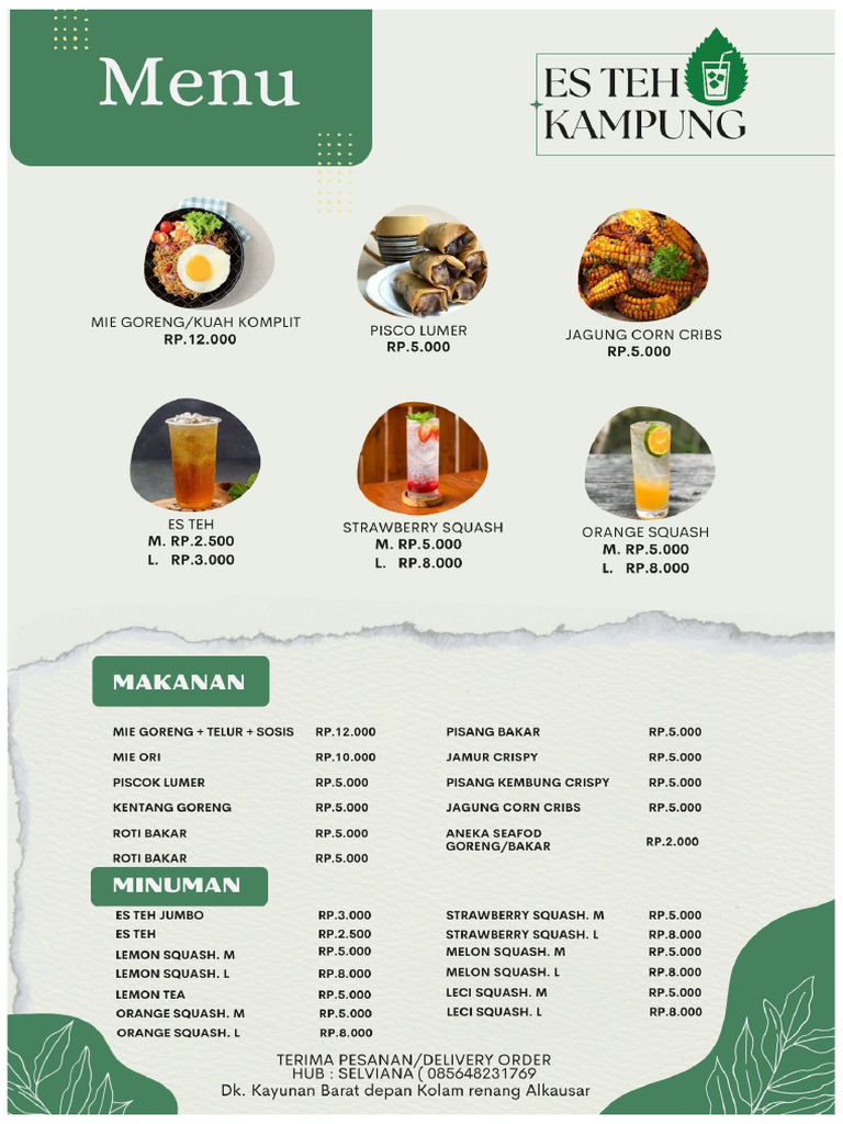 Modern Menu | PDF