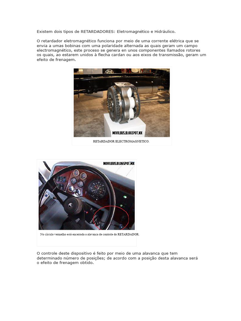 Tipos de Retardadores: Eletromagnético e Hidráulico | PDF
