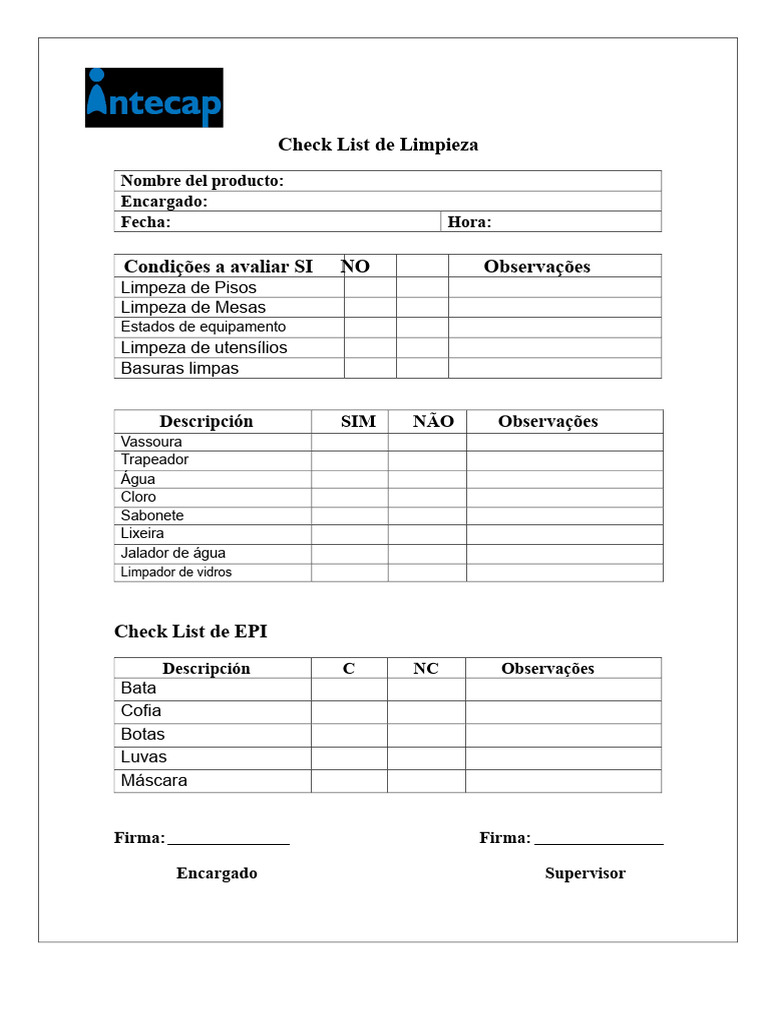 Formatos de Check List | PDF