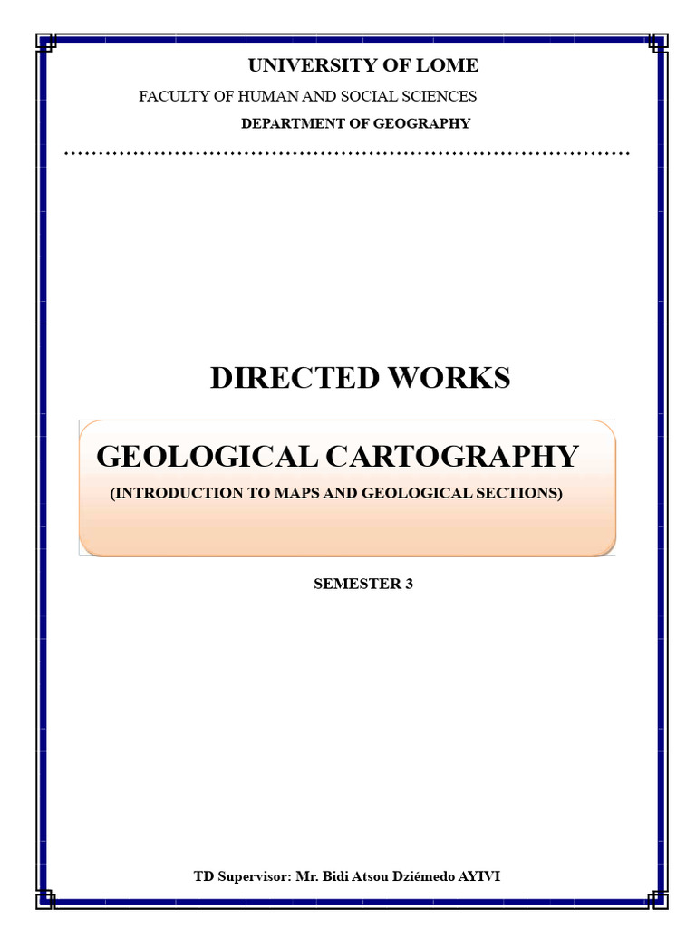 GEOLOGICAL CARTOGRAPHY TD - New PDF | PDF | Geology | Topography