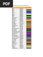 Tabel Warna Heksadesimal dan RGB | PDF