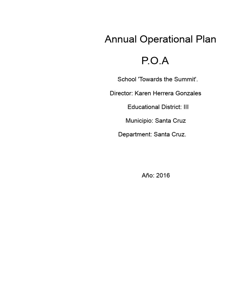 360805810-316879908-Annual-Operational Plan-POA-2016-private-school ...
