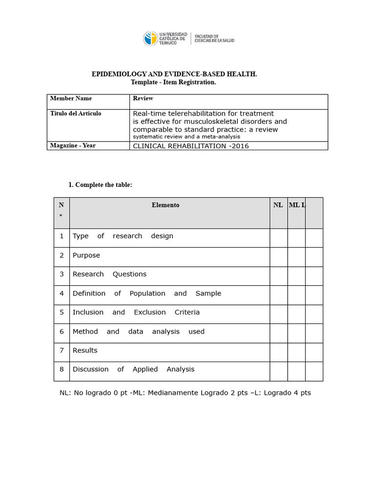 Review Template (Systematic Review) 2 | PDF | Systematic Review | Meta ...