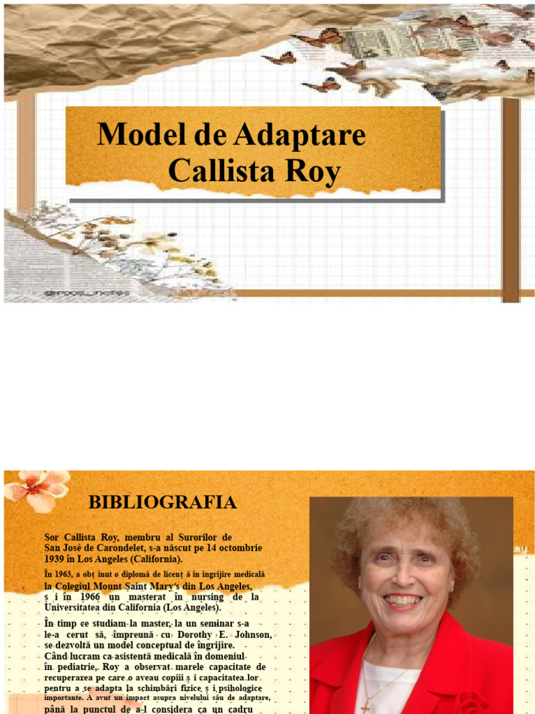 Modelul de Adaptare Callista Roy | PDF