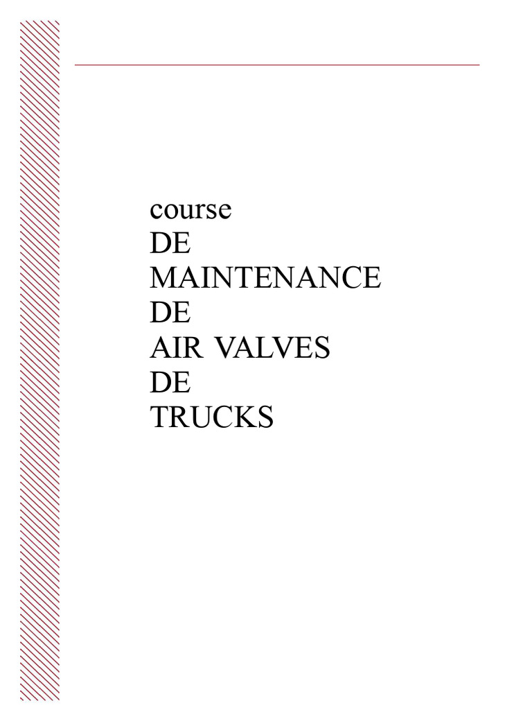 Air Brake System Maintenance Guide | PDF | Brake | Valve