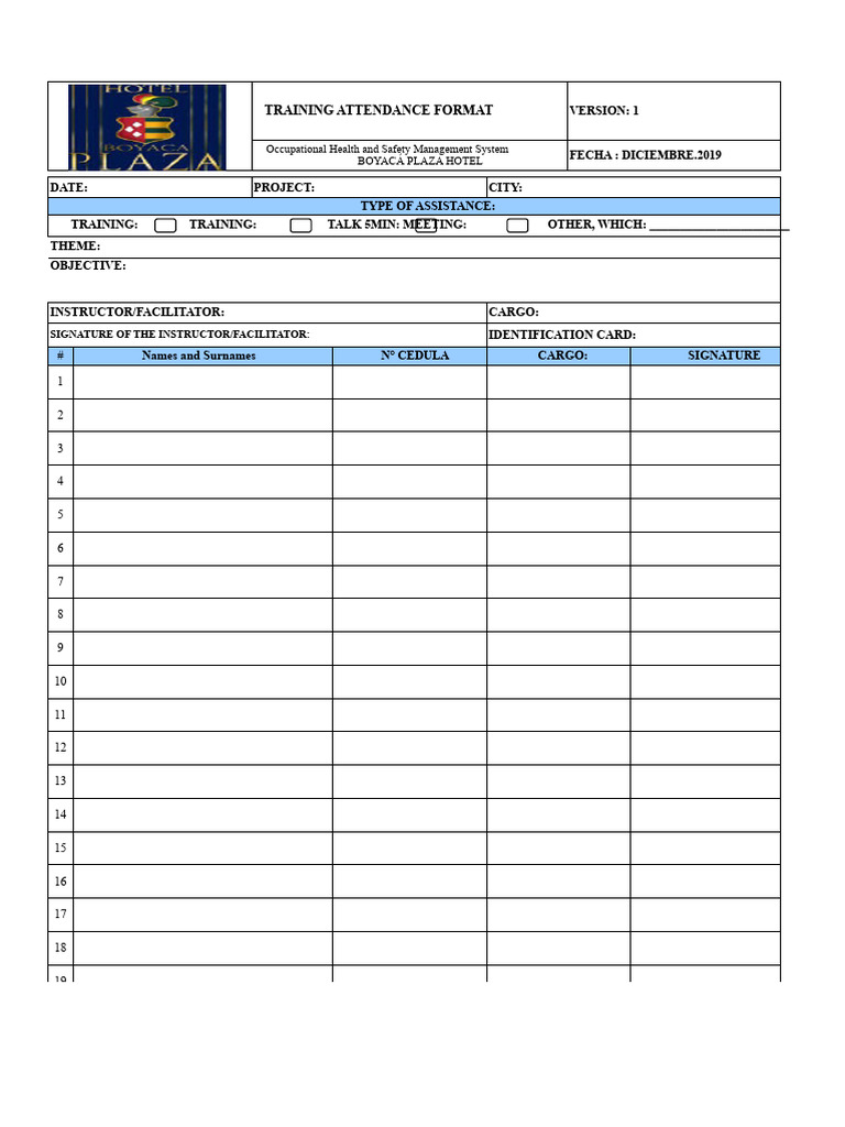 Annex Assistance Training Format | PDF