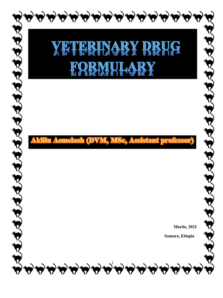 Formularul de Medicamente Veterinare | PDF