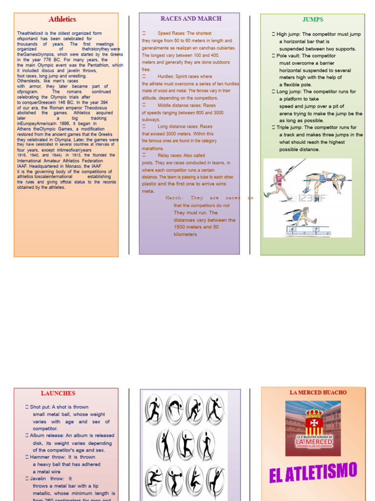 Overview of Athletics Events and Races | PDF | Track And Field | Games ...