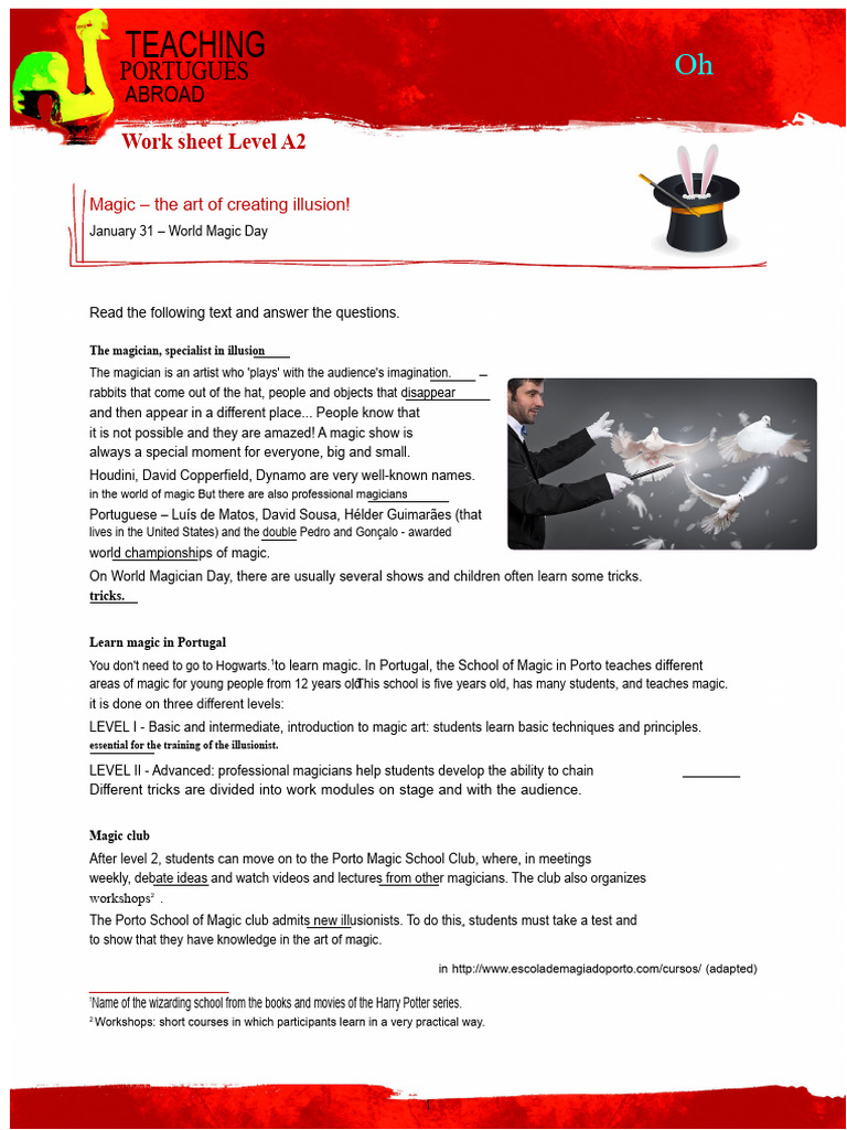 Magic Education and Tricks in Portugal | PDF | Magic (Illusion)