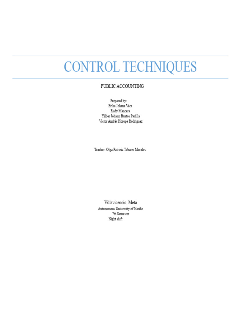 Conceptual Map Techniques of Control3 | PDF | Business