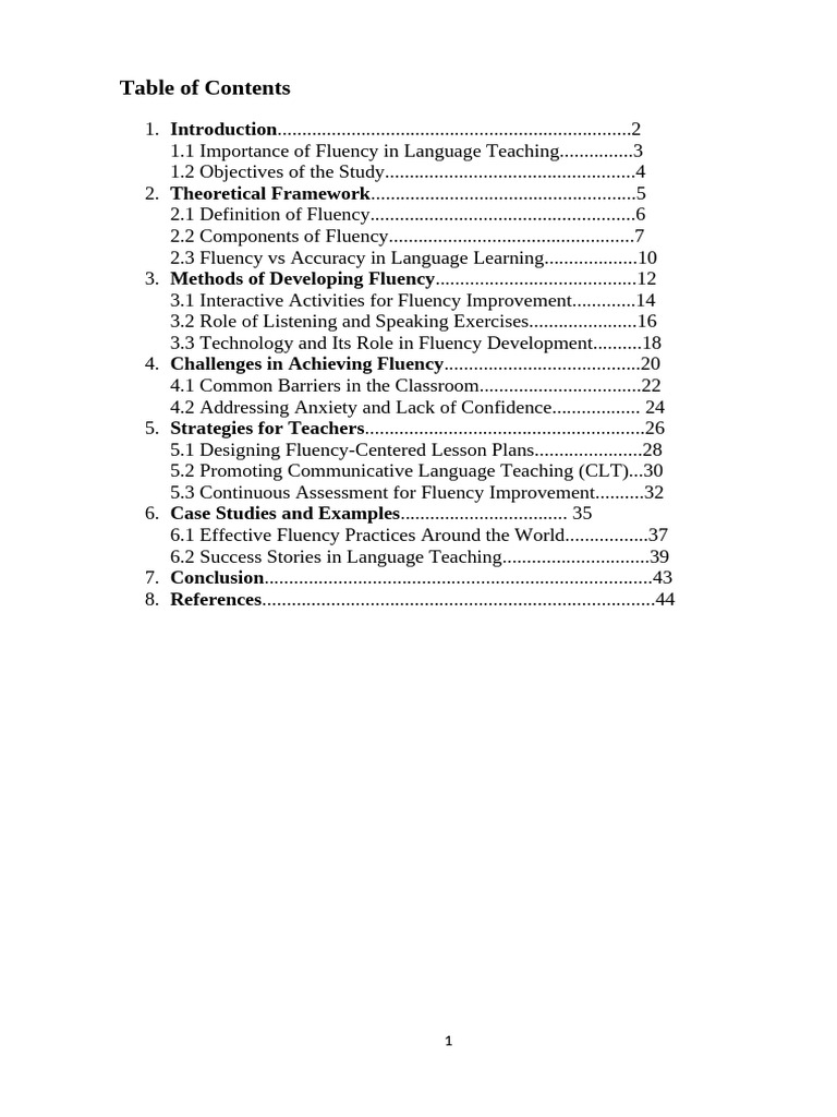 Fluency of Language Teaching | PDF | Fluency | Language Education