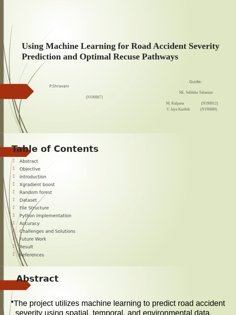 Machine Learning for Accident Severity Prediction | PDF | Machine ...