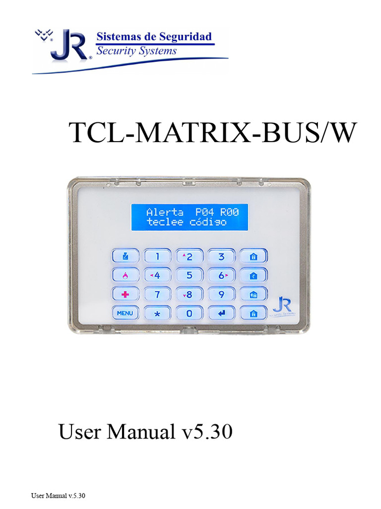 TCL-MATRIX-BUS/W User Manual v5.30 | PDF | Menu (Computing) | Computer ...