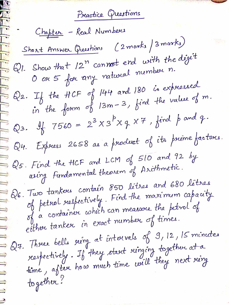 HCF, LCM, and Practical Math Problems | PDF