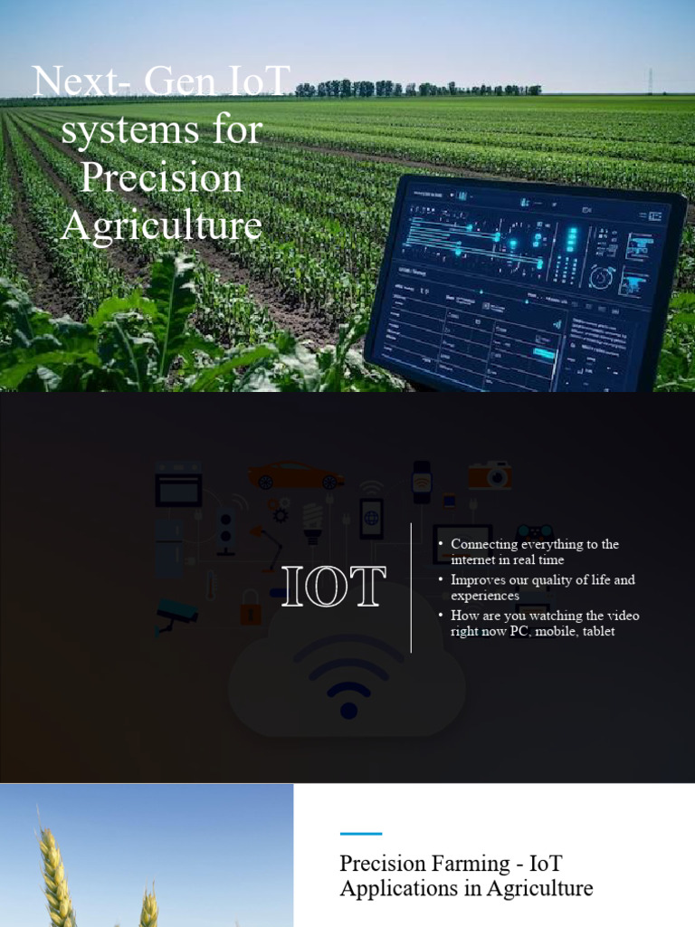 IoT Solutions for Precision Agriculture | PDF | Agriculture | Internet ...