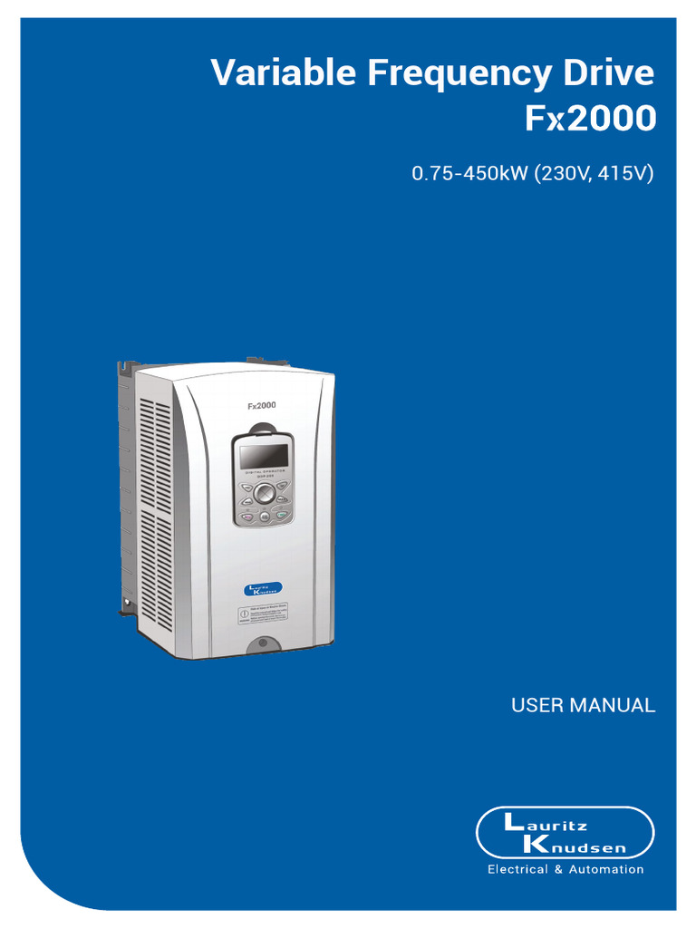 Fx2000 AC Drive User Manual | PDF | Power Inverter | Electric Motor