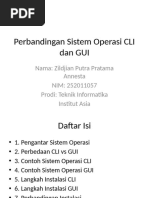 Perbandingan Antarmuka CLI dan GUI | PDF