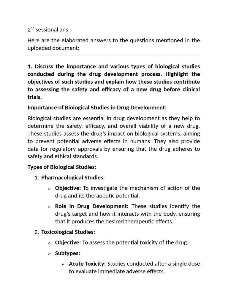 2nd Sessional Ans DRA | PDF | Patent | Medicinal Chemistry