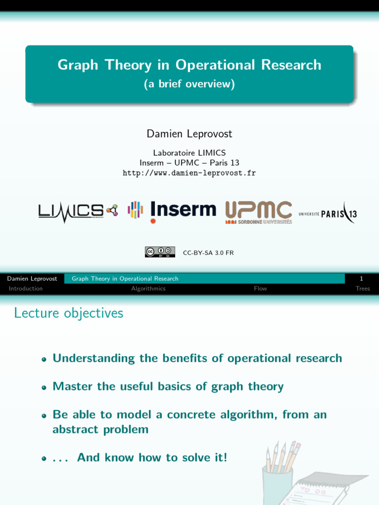 Graph Theory Applications in Operations | PDF | Vertex (Graph Theory ...