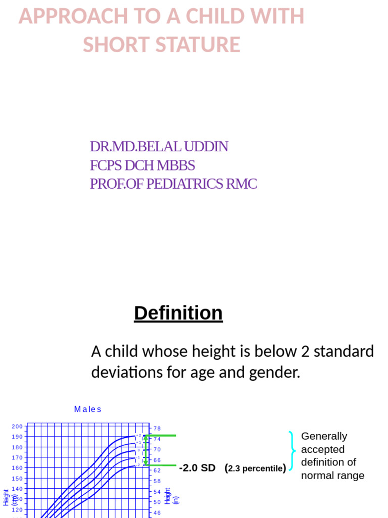 Understanding Short Stature in Children | PDF | Puberty | Diseases And ...