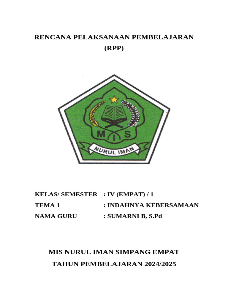 Cover RPP | PDF