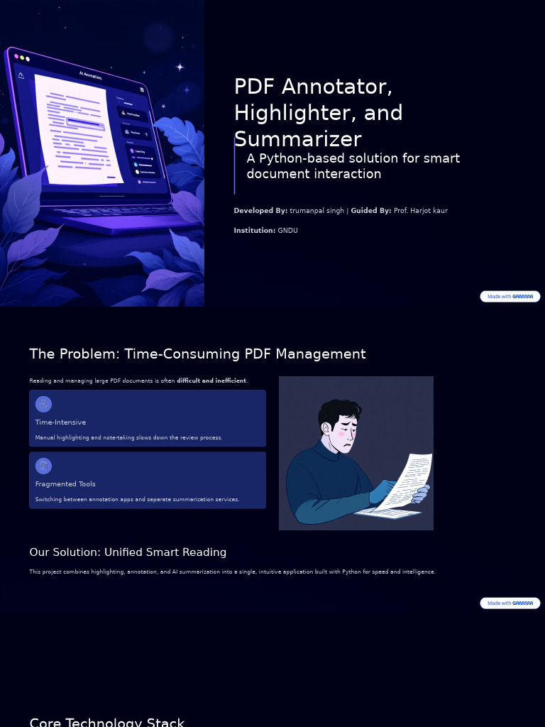 Smart PDF Annotator and Summarizer | PDF | Artificial Intelligence ...