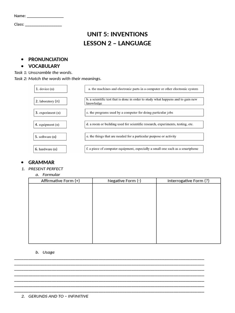 Language Lesson: Pronunciation & Grammar | PDF