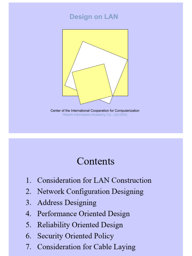 LAN Design and Configuration Guide | PDF | World Wide Web | Internet & Web