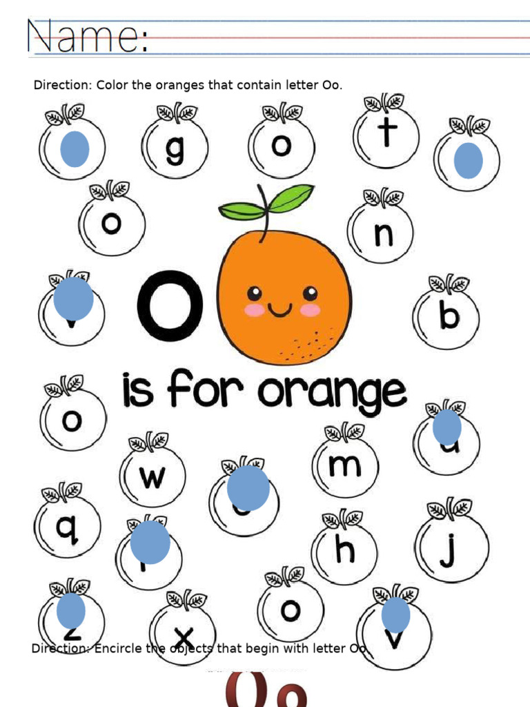 Letter Oo | PDF